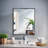 Modern Wall Mount Framed Rectangle Bathroom Vanity Mirror | Decorative Beveled Mirror  For Bedroom, Entryway, Livingroom | Mount Landscape or Portrait-71003336-23553482