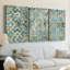 Gilded Geometrics I - Toile tendue avec châssis sur mesure - 3 pièces-464077977