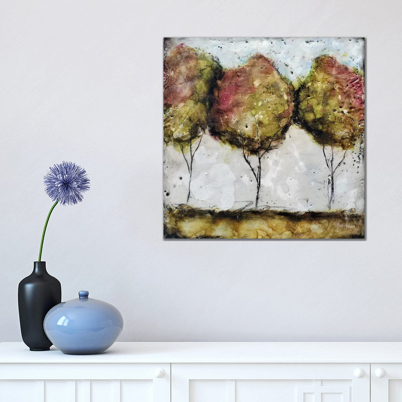 A Fall Stroll by Britt Hallowell - Wrapped Canvas Gallery-Wrapped Canvas Giclée, 45.72 cm H x 45.72 cm W x 1.91 cm D