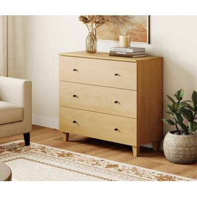 Lysiane 3 Drawer 35.4" W Dresser