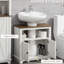 Meuble-lavabo à piédestal simple 23,50 po avec base de meuble-lavabo simple 23,50 po