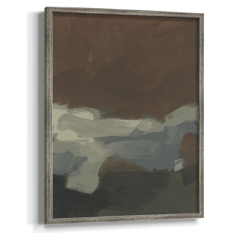 Mudstone Swath II Framed Print - Solid Wood, 11" H x 9" W