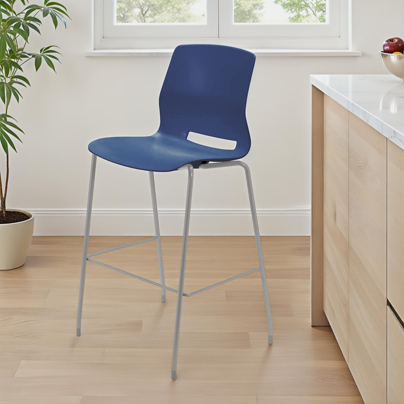 Tabouret de bar Wille Lola, Bleu marine, Tabouret de bar (assise de 30 po de hauteur)