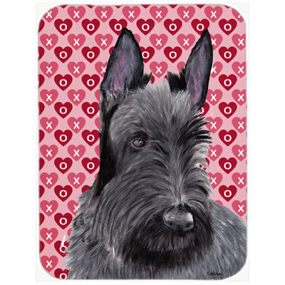 Caroline's Treasures Valentine Hearts Scottish Terrier Hearts Love and Valentine's Day Glass Cutting Board
