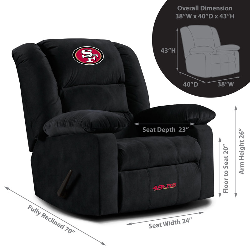 Licensed NFL Playoff Recliner, San Francisco 49er's