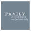 «Family Where Life Begins» - Art textuel sur toile tendue
