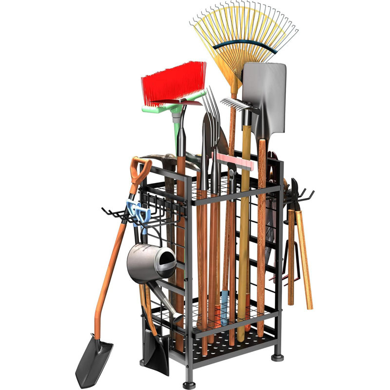 Organisateur de jardin à 3 niveaux, rangement et organisation pour le garage