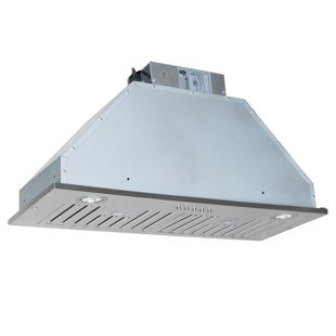 Nauxus 30 600 Cubic Feet Per Minute Ducted Insert Range Hood with Baffle  Filter and Light Included