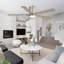 Dc Motor Indoor Flush Mount Ceiling Fan With Light Kit And Remote-1877678648-1877678650-1871150577
