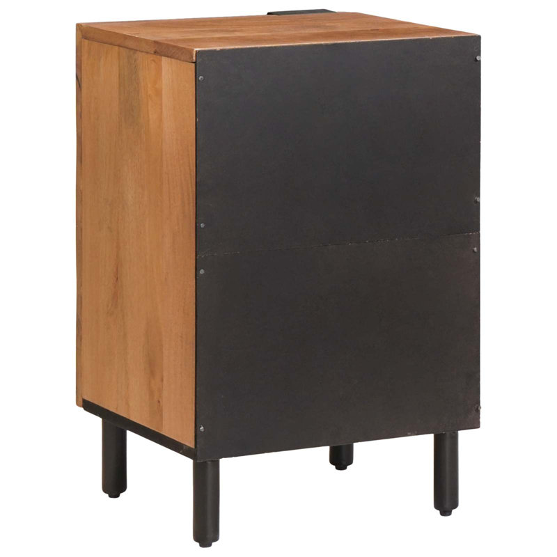 Solid Wood Bathroom Cabinet, Brown