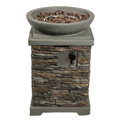 Round Concrete Propane Smokeless Fire Pit