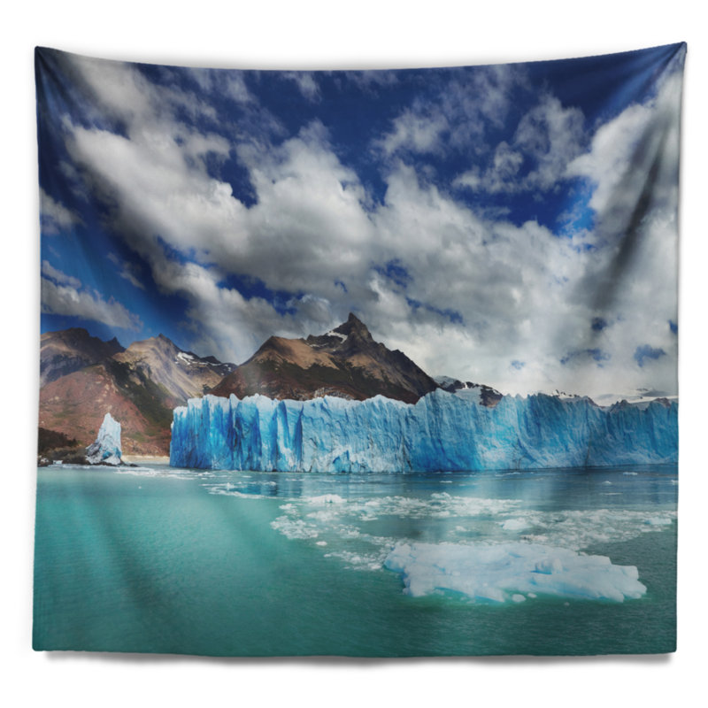 Photographie perito moreno glacier tapisserie, H 32 po x l 39 po