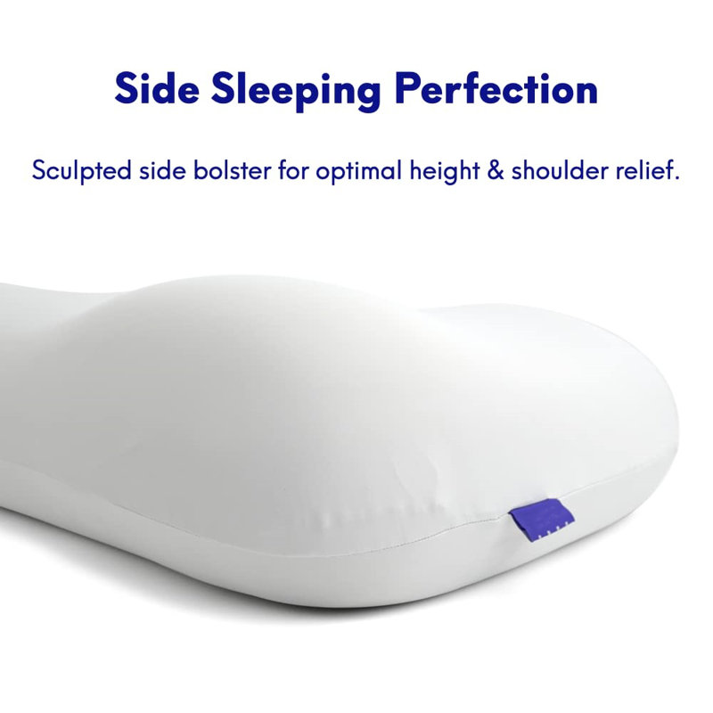 Soft White Memory Foam Ergonomic Wedge Pillow