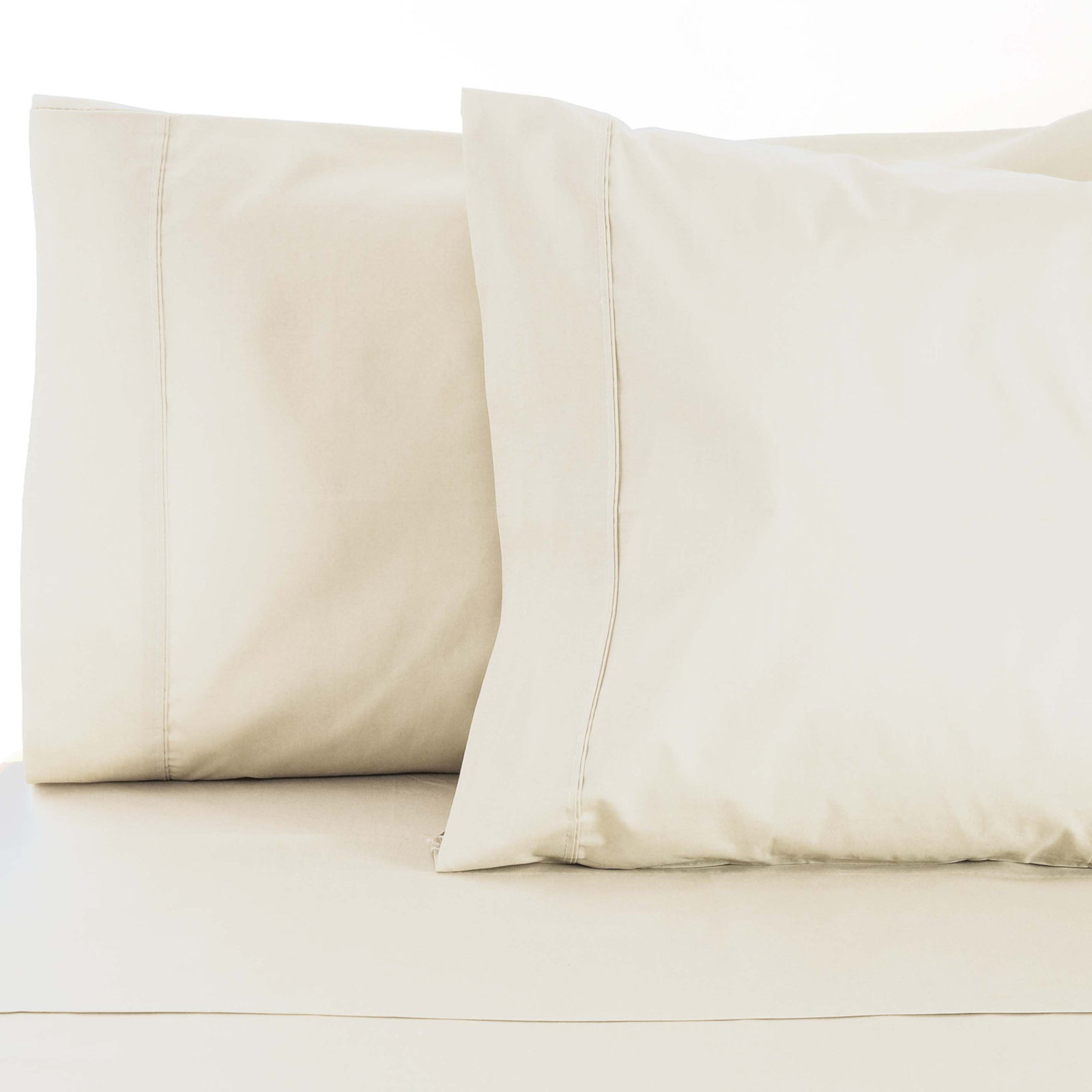 Edmont Cotton Pillowcase, King, Ivory