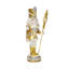 Soldat casse-noisette argenté et doré 3 pi avec sceptre, décoration de Noël-494623107