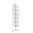 Bucket Rotating Display Rack, White Metal Retail Rack INCLUDING 24 Plastic Clear Bin