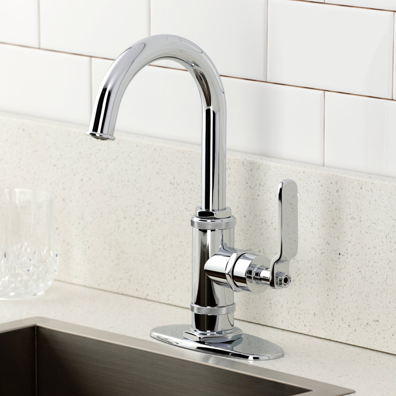 Kingston Brass Whitaker Single-Handle 1-Hole Deck Mount Bar Faucet, Polished Chrome