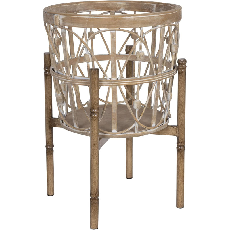 Boho Woven Bamboo Plant Stand