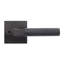 Bravura 846-7 Knurled Privacy Lever on Square Contemporary  Rose in Matte Black