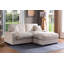 Canapé modulaire modulaire, canapé modulaire surdimensionné 4 places, tissu en velours côtelé avec 2 repose-pieds et 2 coussins, canapé modulaire modulaire