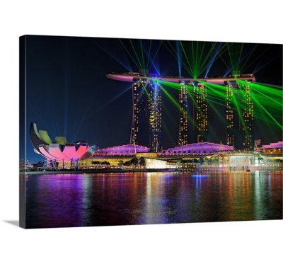 1 reproduction laser sur toile Marina Bay Sands par Martin Fleckenstein