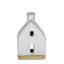 Chalets, céramique - ensemble / 2 pièces: 2,5 x 2,5 x 4,25, lrg: 3,25 x 2,5 x 6