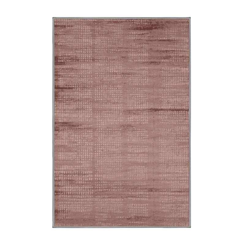 Tapis abstrait lavable à la machine, Rectangulaire 2 pi x 3 pi