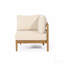 Crowne 4-Pcs Sofa Conversation Set W/ Beige Cushion, Teak