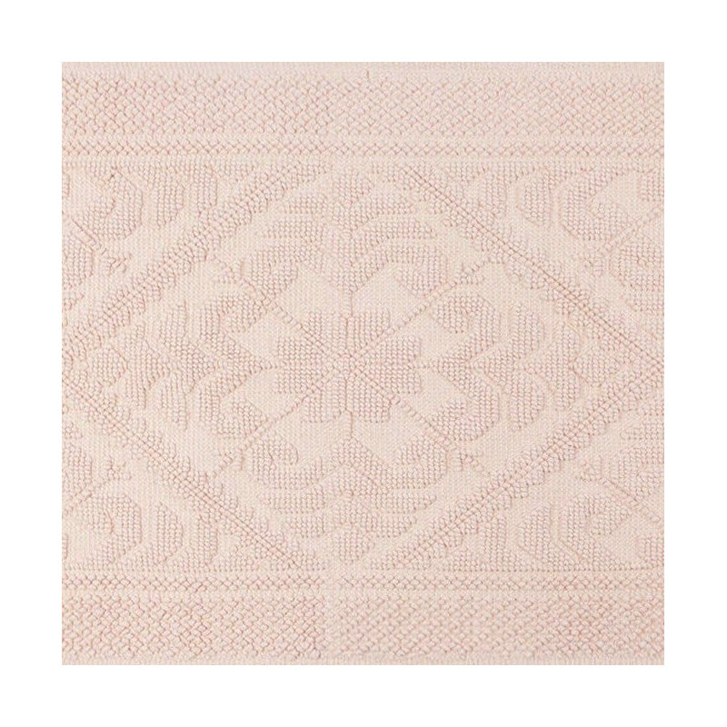 Castleman Jacquard Damask Bath Mat, Blush