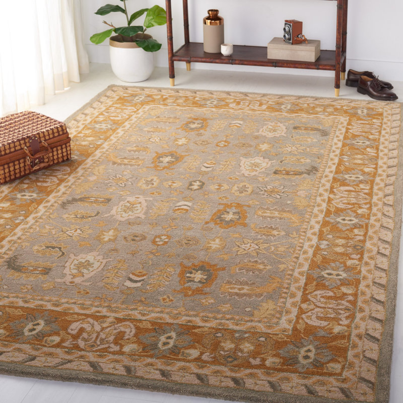 Tapis en laine touffeté à la main Tingley, Rectangle 6 pi x 9 pi