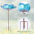 Glenford Glass Stake Birdbath