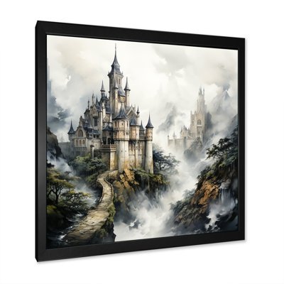 Foggy Fairytale Castle - Fantasy Wall Art For Living Room
