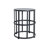 Ceramic Tile Side Table With Powder Coated Iron Frame - Lightweight & Weatherproof Patio Accent