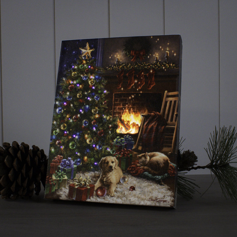 Cozy Christmas - Toile de fond avec mini chevalet 8 x 6