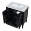 Meuble-lavabo 30 po avec lavabo rétro-122410007