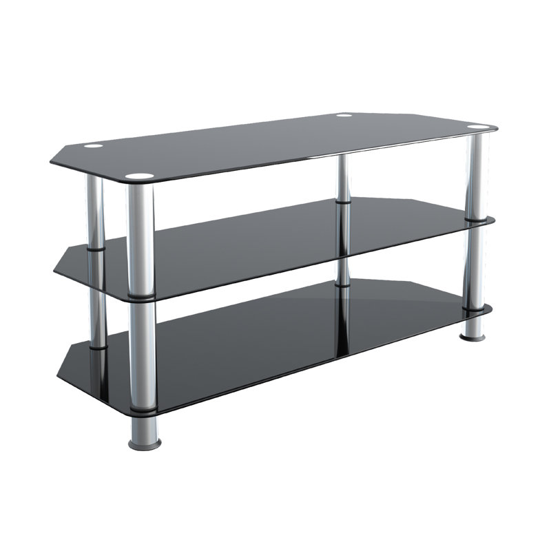 Bebingt Glass Corner TV Stand for TVs up to 50"