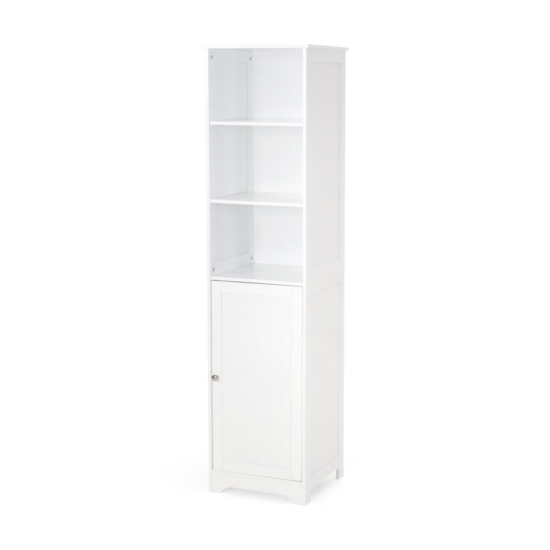 Armoire de salle de bain Eljaah, Blanc mat