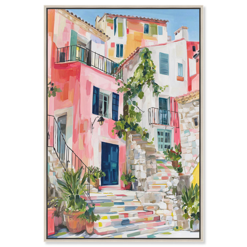 «Bright Days Ahead», reproduction sur toile par Art Remedy, cadre argenté, 36 x 54, H 55 po x l 37 po, Cadre argenté