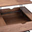 Table basse à plateau relevable avec rangement
