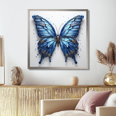 Butterfly Watercolor Wings II - Butterfly Framed Art