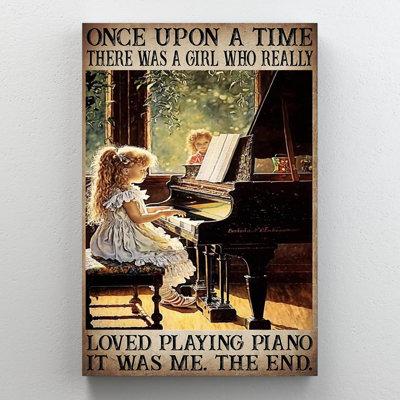 Who Really Loved Playing Piano - 1 Piece Rectangle " Who Really Loved Playing Piano "