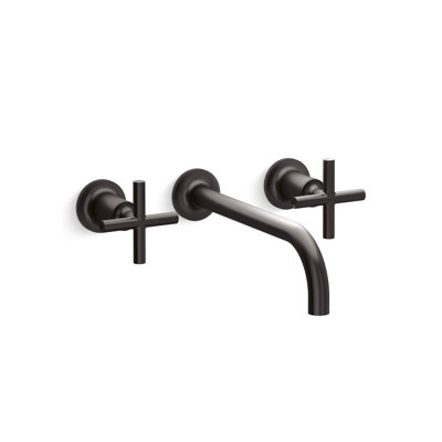 Purist Wall-Mount Bathroom Sink Faucet Trim With Cross Handles, 1.2 Gpm