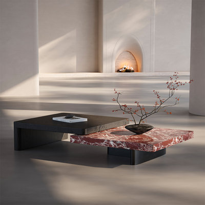 Italian Minimalist Extending Coffee Table