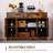 Bundrage 47.2'' Sideboard, Kitchen Island, Barn Door Storage Cabinet with Two Drawers-233108481