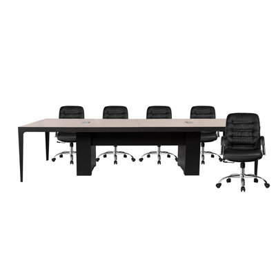 YY-C0228-36 12 People Conference / Meeting Table & Chair SET CHAIRS INCLUDED by Inbox Zero