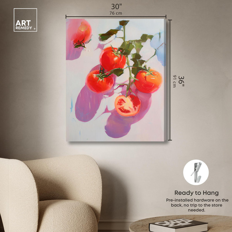 Impression sur toile, "Jucy Part Kitchen" par Art Remedy, H 30 po x l 36 po, Toile tendue avec châssis
