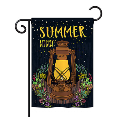 Polyester de 2 côtés 18,5 x 13 po summer night drapeau de jardin