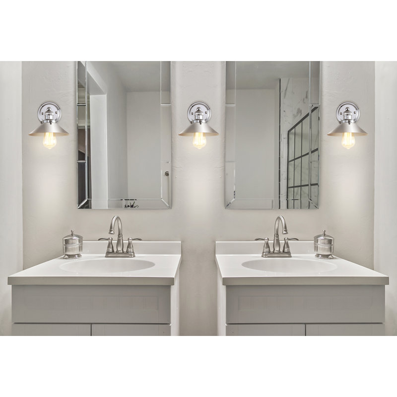 Éclairage pour meuble-lavabo en métal Bagatelle, Chrome chrome, 1