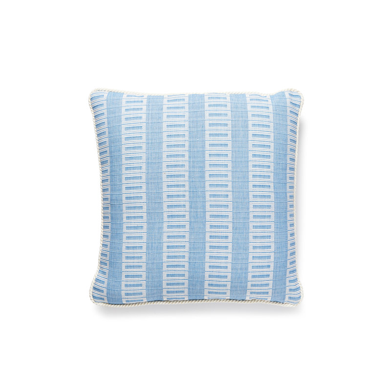 Folklore Square Pillow Cover & Insert, Bluebell, 18" H x 18" W
