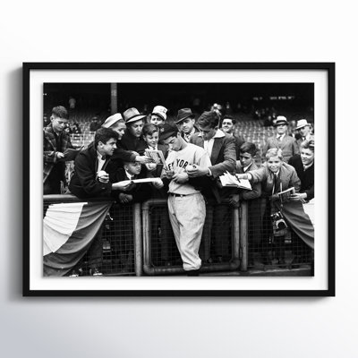 Alphon "Joe DiMaggio Signing Autographs" Print